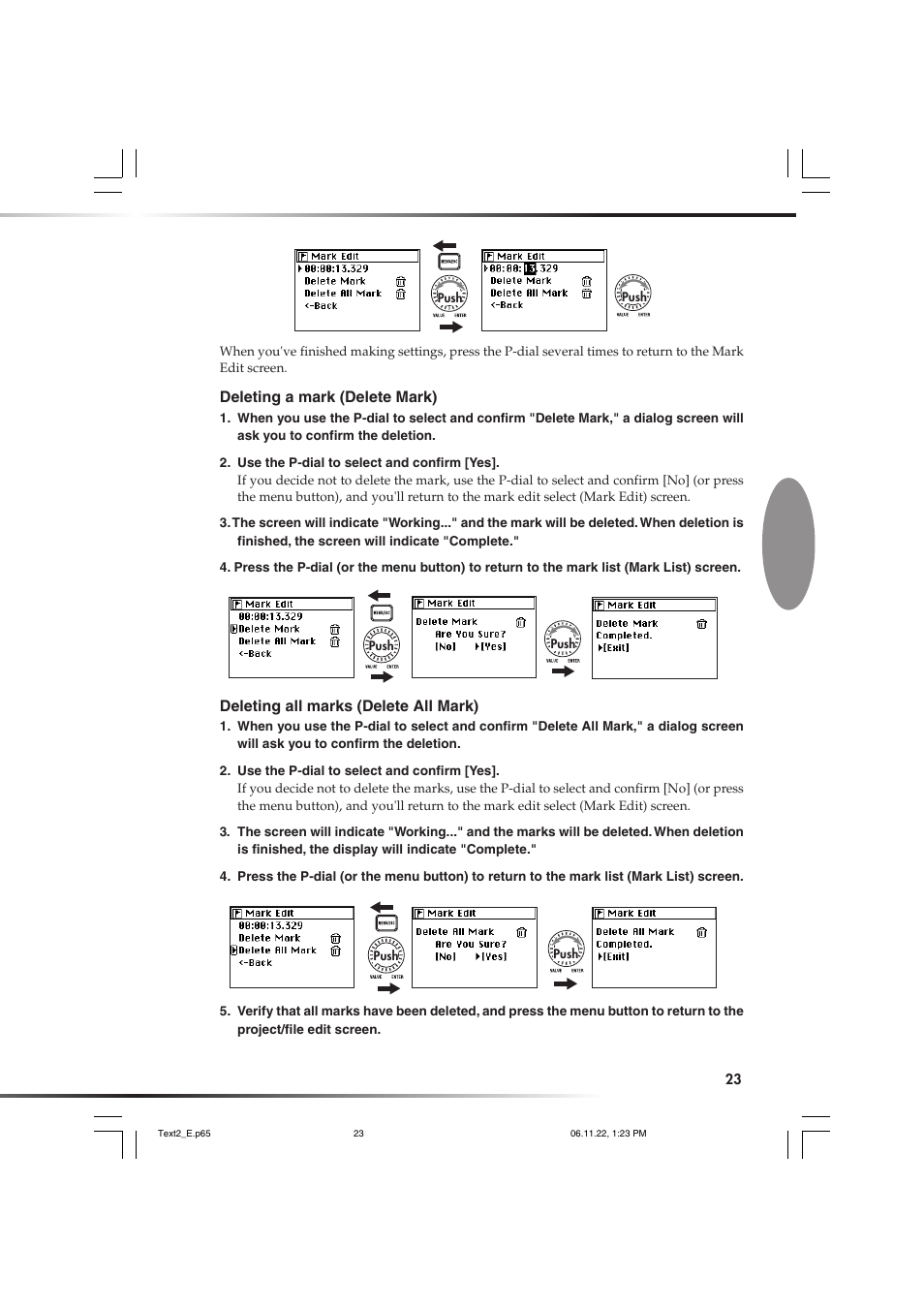 KORG DSD MR-1000 User Manual | Page 23 / 56