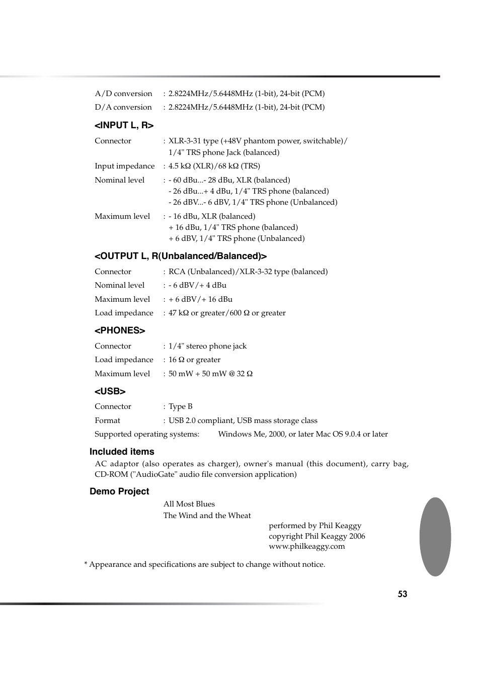 KORG DSD MR-1000 User Manual | Page 53 / 56