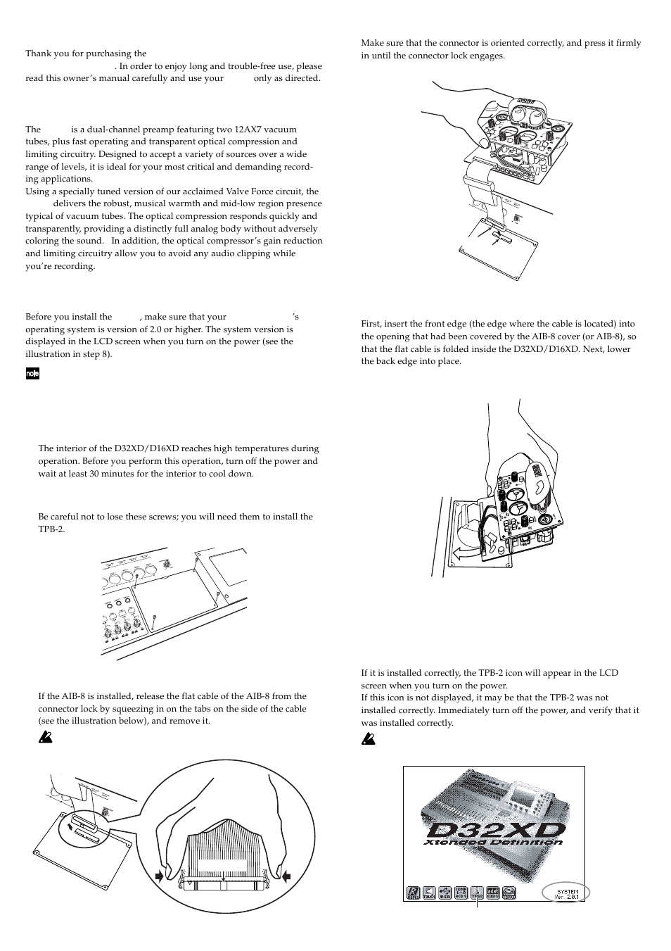 Introduction, Features, Installing the tpb-2 | KORG TPB-2 User Manual | Page 2 / 4