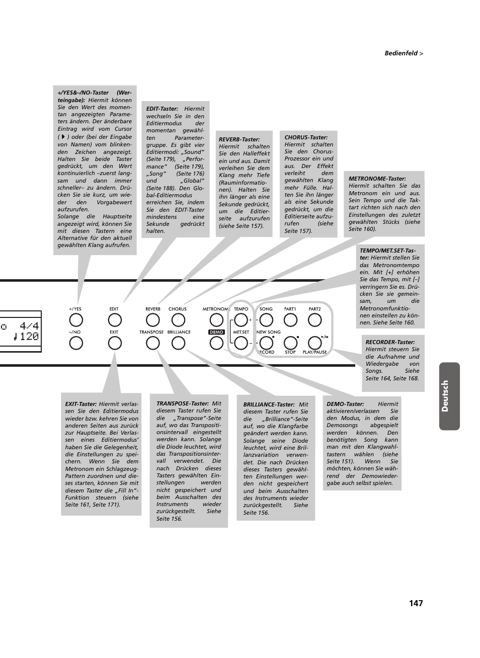 Deutsch | KORG C-520 User Manual | Page 149 / 298