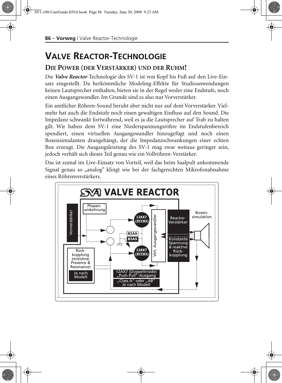 Valve reactor-technologie, Alve, Eactor | Echnologie | KORG STAGE VINTAGE SV-1 User Manual | Page 100 / 178