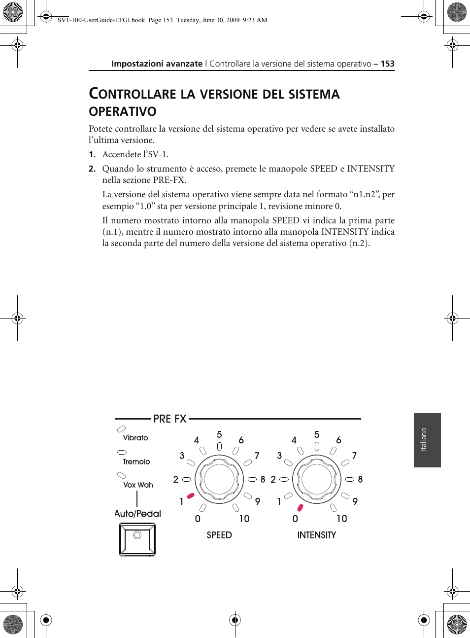 Controllare la versione del sistema operativo, Controllare la versione del sistema operativo | KORG STAGE VINTAGE SV-1 User Manual | Page 167 / 178