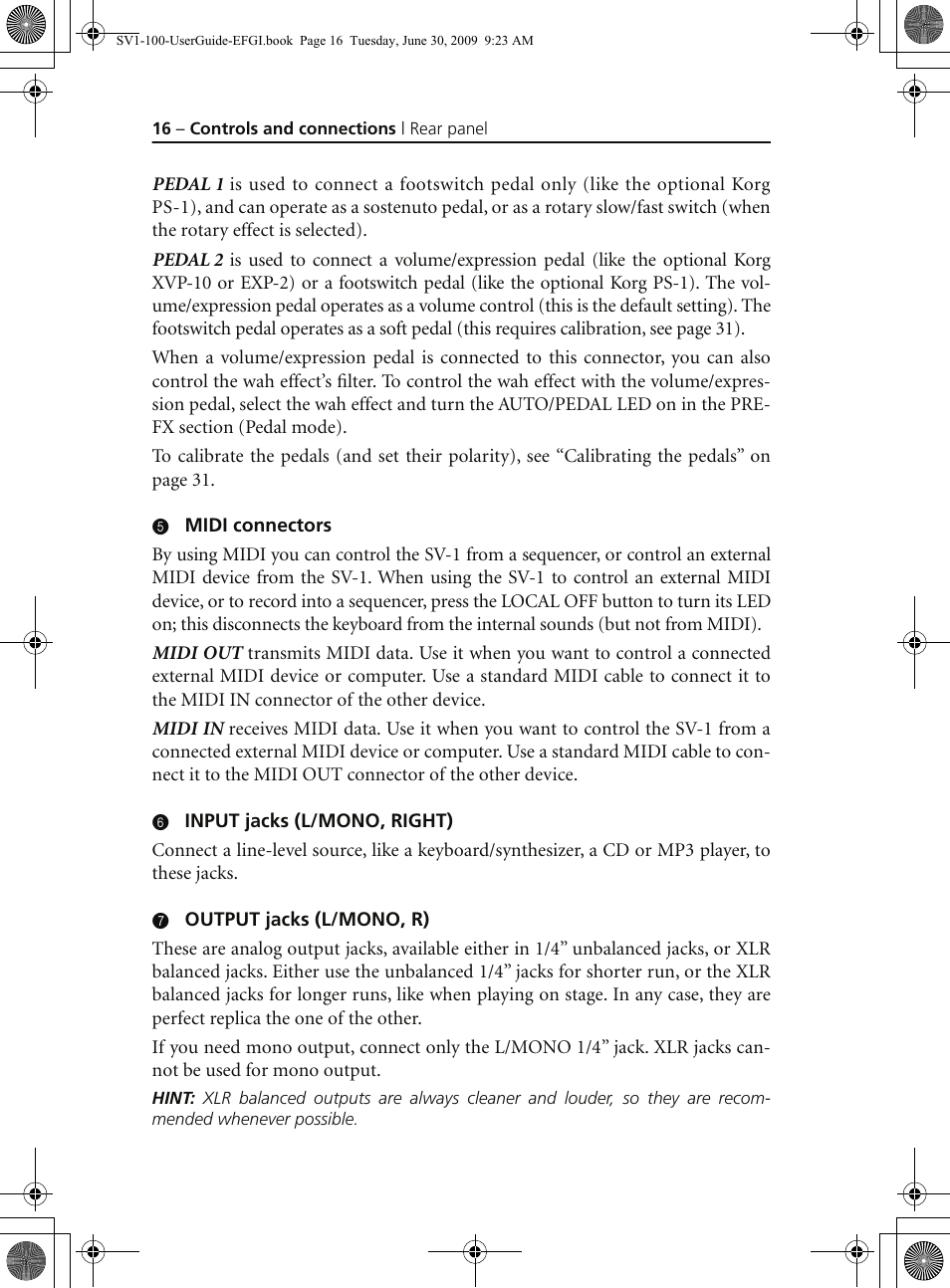 KORG STAGE VINTAGE SV-1 User Manual | Page 30 / 178