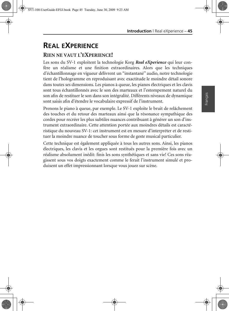 Real experience | KORG STAGE VINTAGE SV-1 User Manual | Page 59 / 178