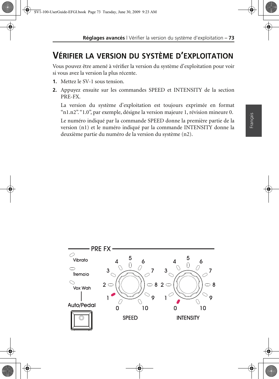 Vérifier la version du système d’exploitation | KORG STAGE VINTAGE SV-1 User Manual | Page 87 / 178