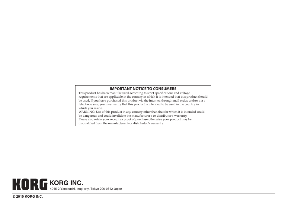 KORG MICROSTATION KLC M1 User Manual | Page 16 / 16