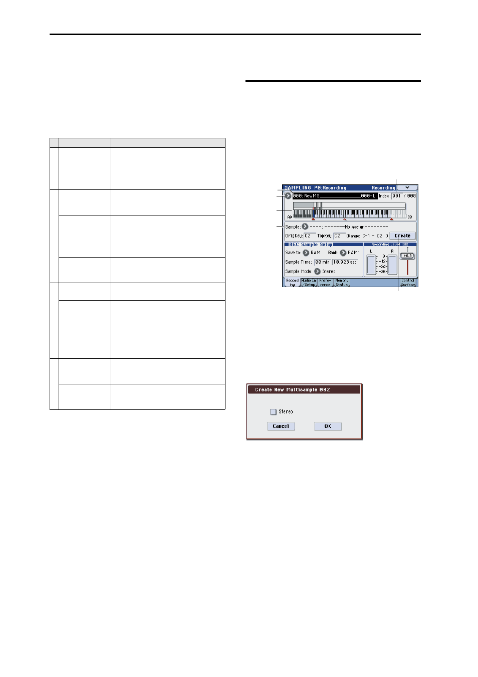 Sampling and editing in sampling mode | KORG M3 User Manual | Page 118 / 237
