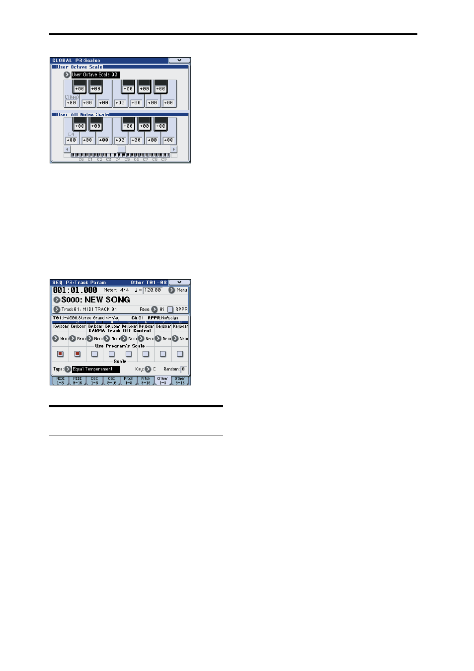 Setting category names | KORG M3 User Manual | Page 142 / 237