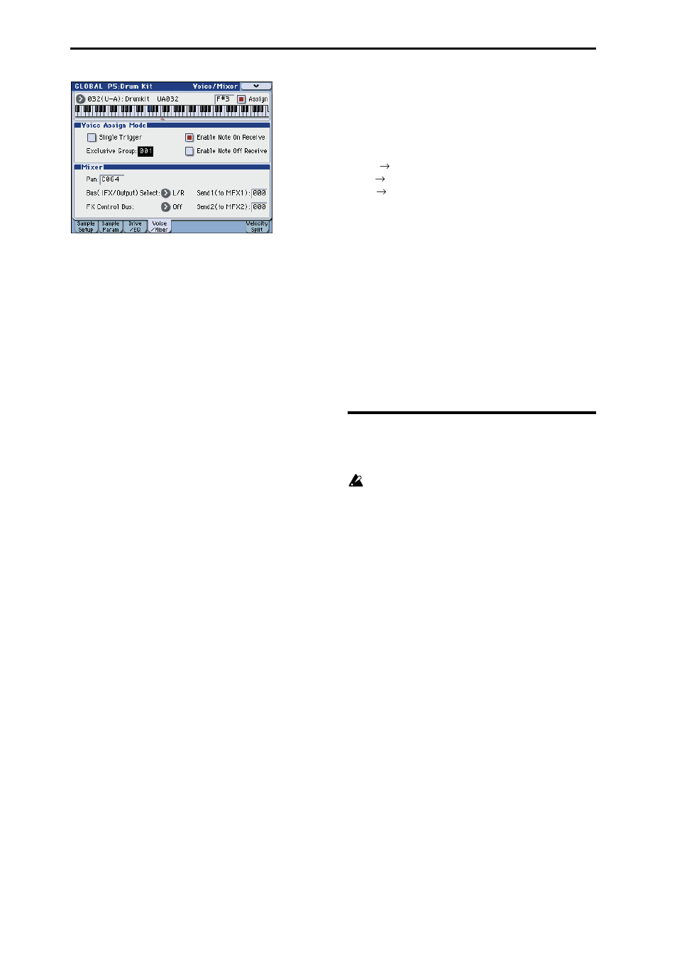 Saving drum kits, P.138 | KORG M3 User Manual | Page 146 / 237