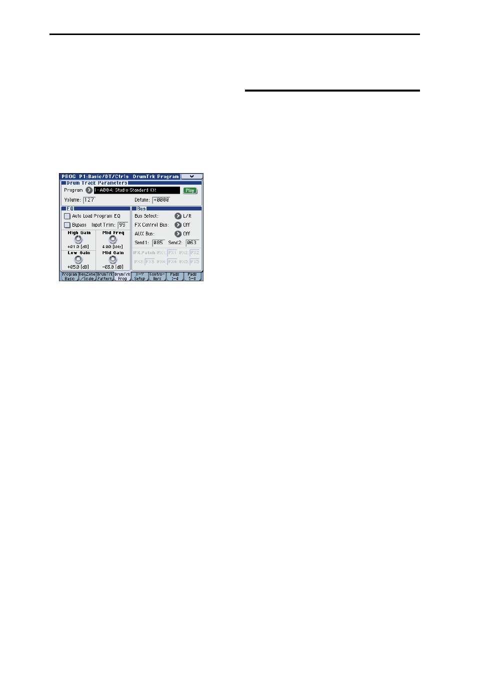Drum track function settings in combination mode | KORG M3 User Manual | Page 198 / 237