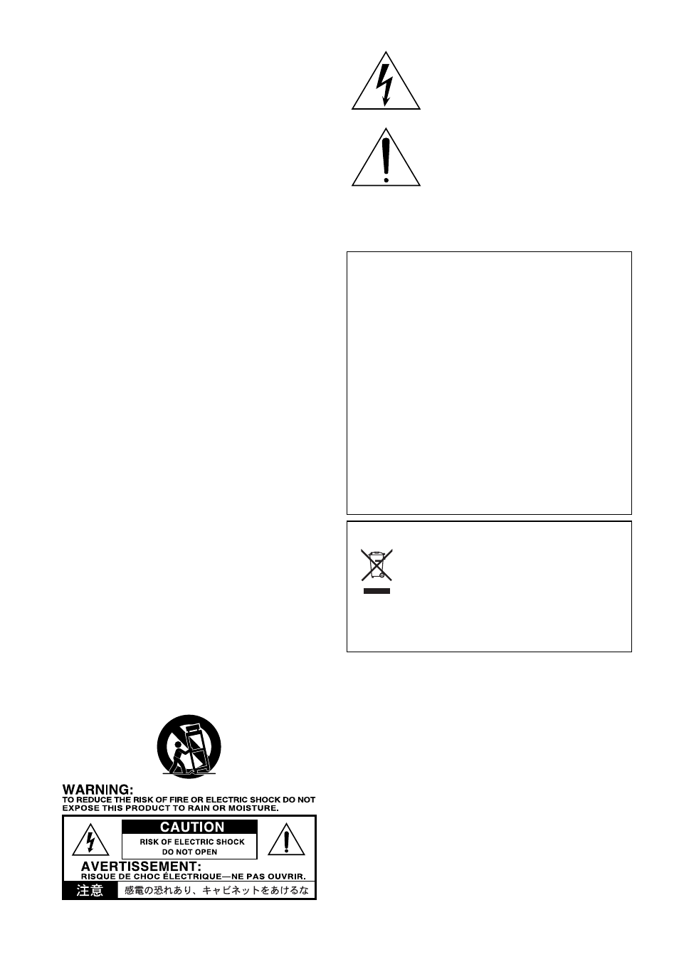 Important safety instructions, Caution | KORG M3 User Manual | Page 2 / 237