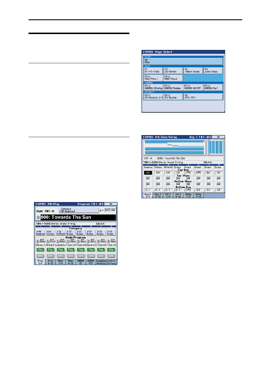 Basic operations, Selecting modes, Selecting pages and tabs | KORG M3 User Manual | Page 30 / 237