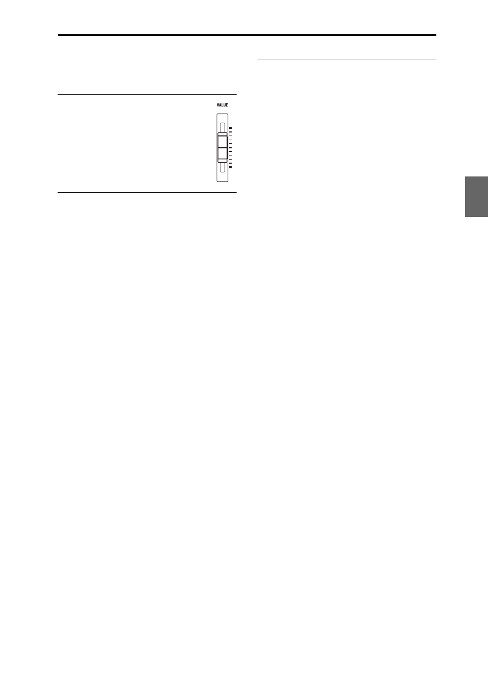 Value slider, Damper pedal, Foot switch | KORG M3 User Manual | Page 53 / 237