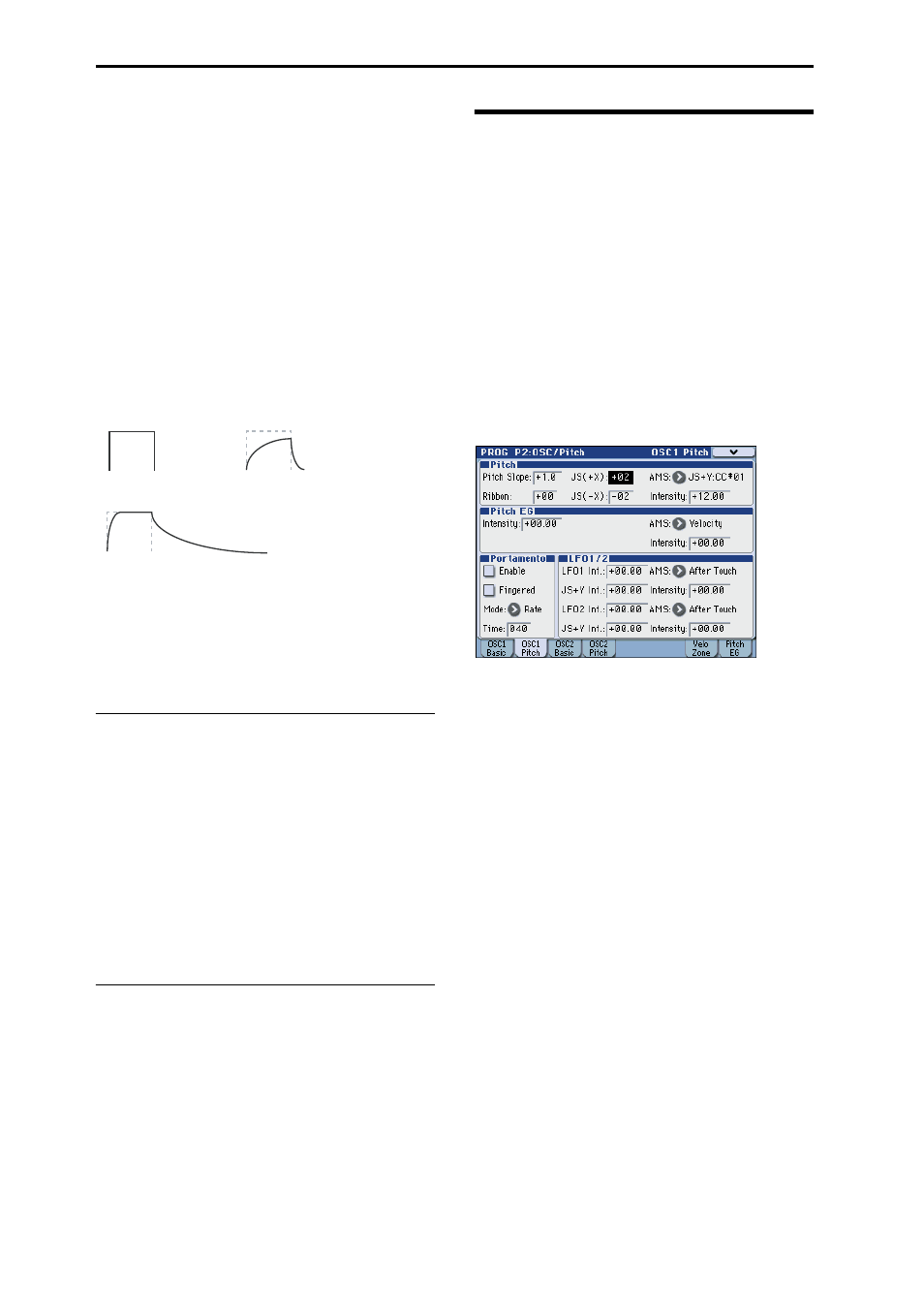 Controlling pitch, Tips for using ams, Controller setup page | KORG M3 User Manual | Page 64 / 237