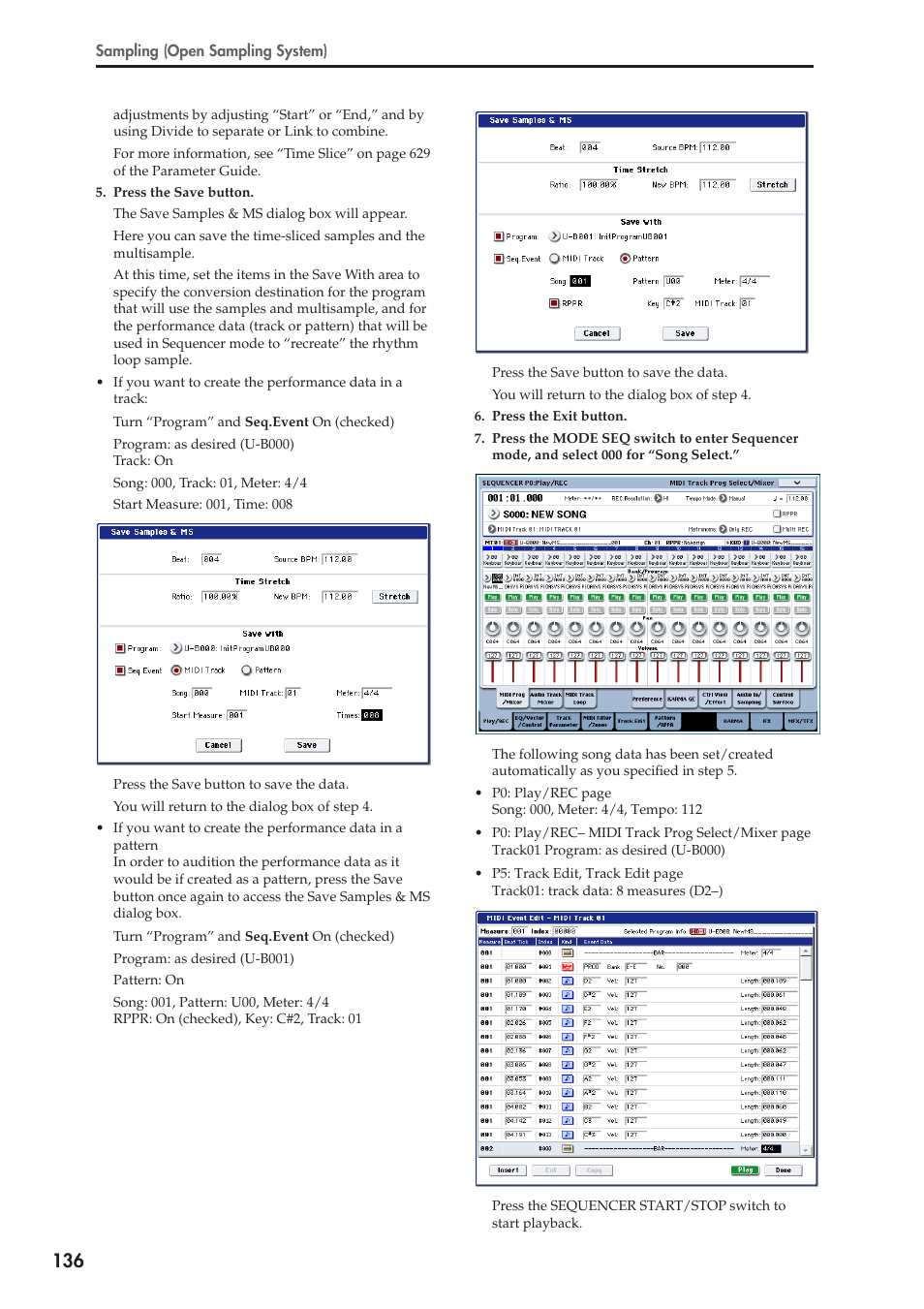KORG OASYS musical instruments User Manual | Page 144 / 241