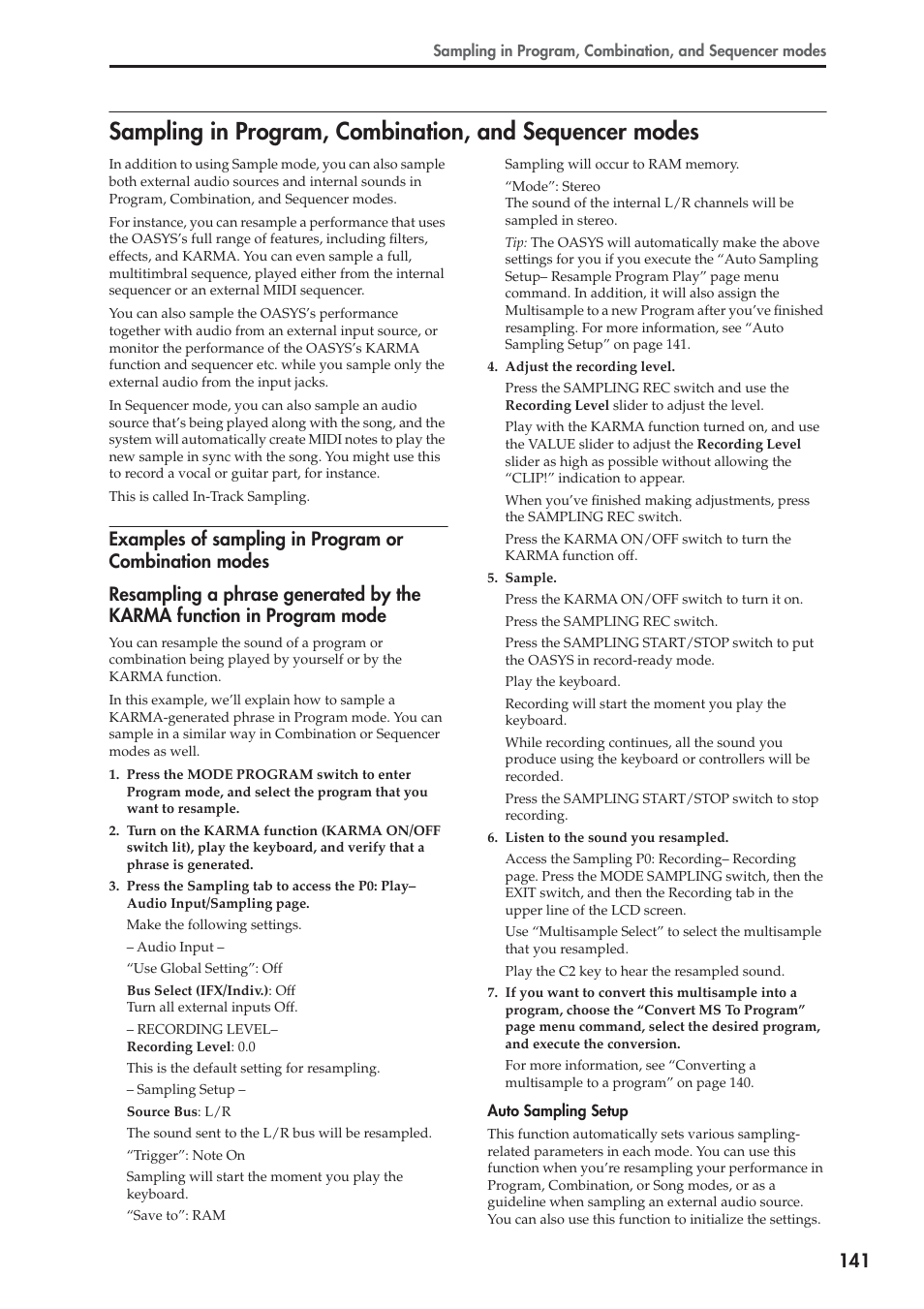 KORG OASYS musical instruments User Manual | Page 149 / 241