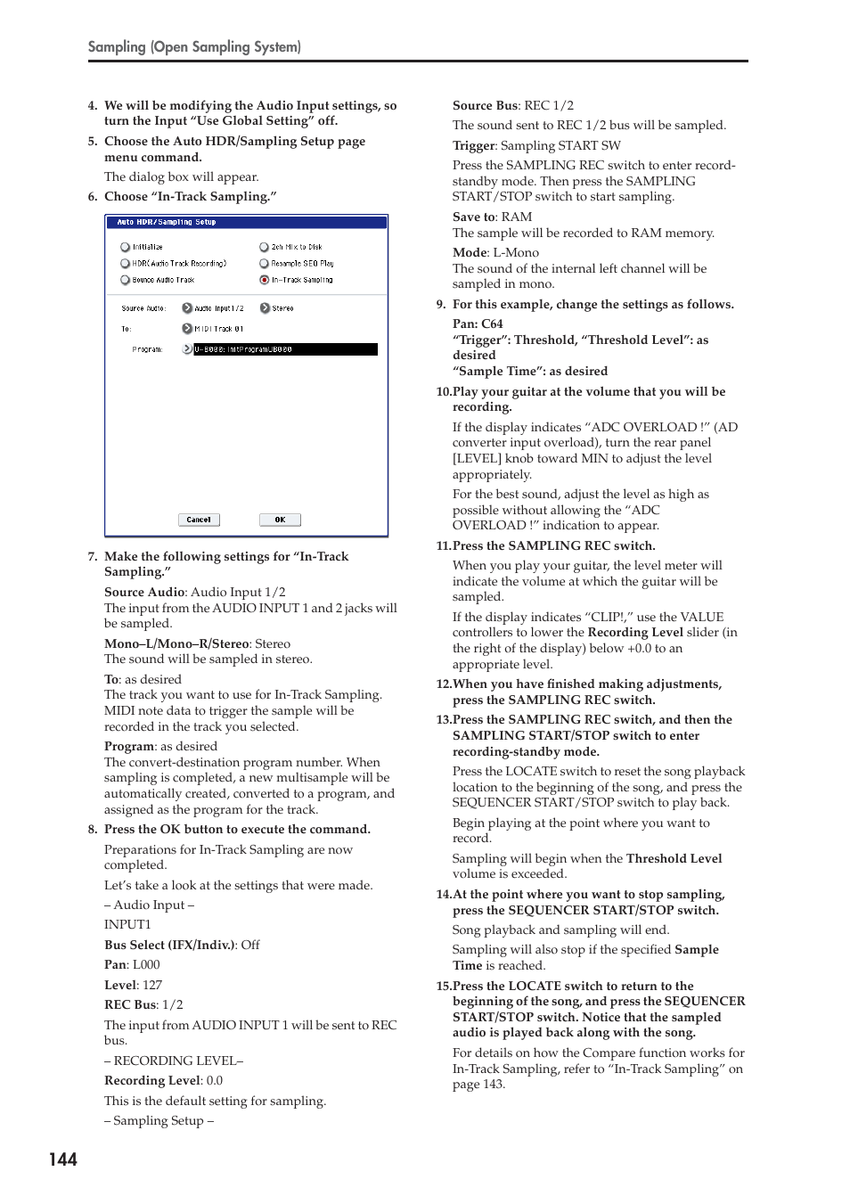 KORG OASYS musical instruments User Manual | Page 152 / 241