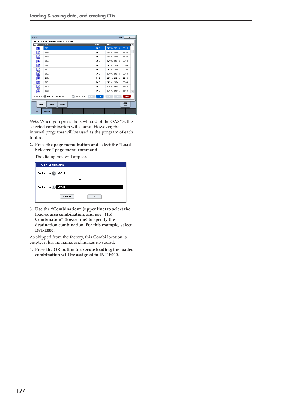 KORG OASYS musical instruments User Manual | Page 182 / 241