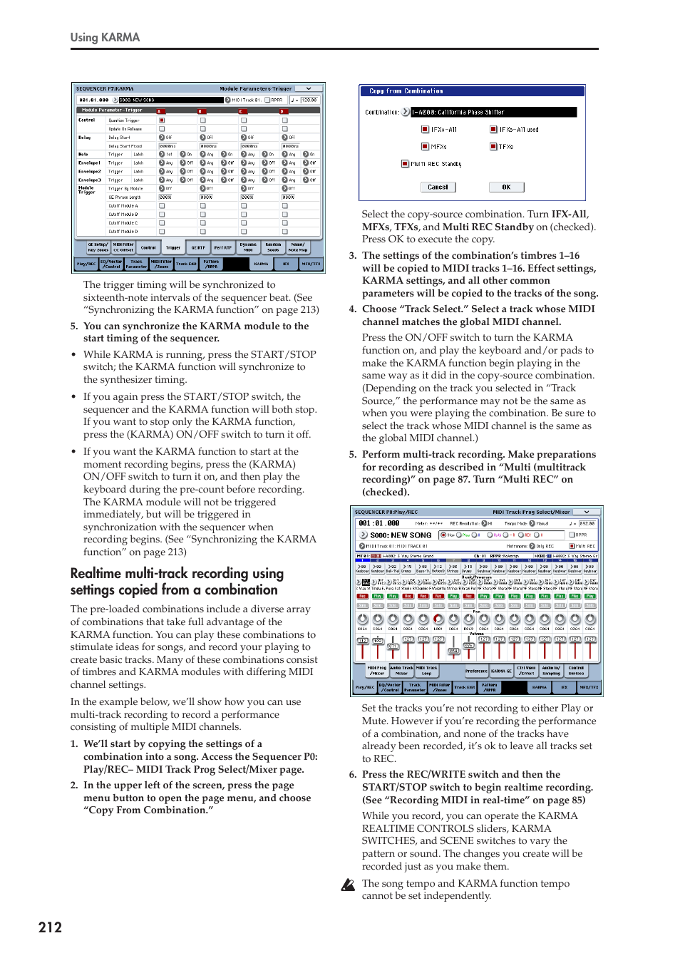 KORG OASYS musical instruments User Manual | Page 220 / 241