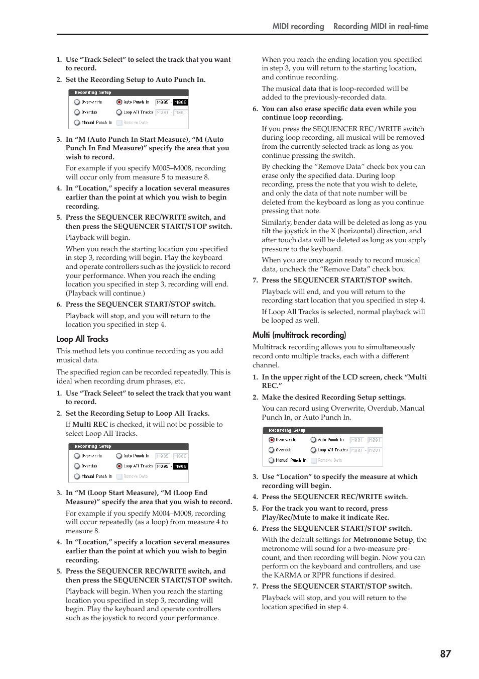 KORG OASYS musical instruments User Manual | Page 95 / 241