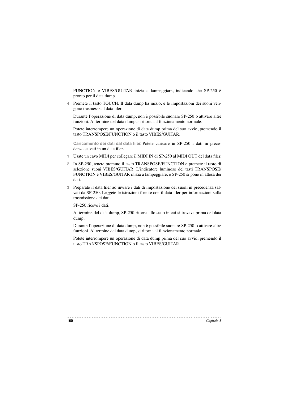 KORG SP 250 User Manual | Page 162 / 184