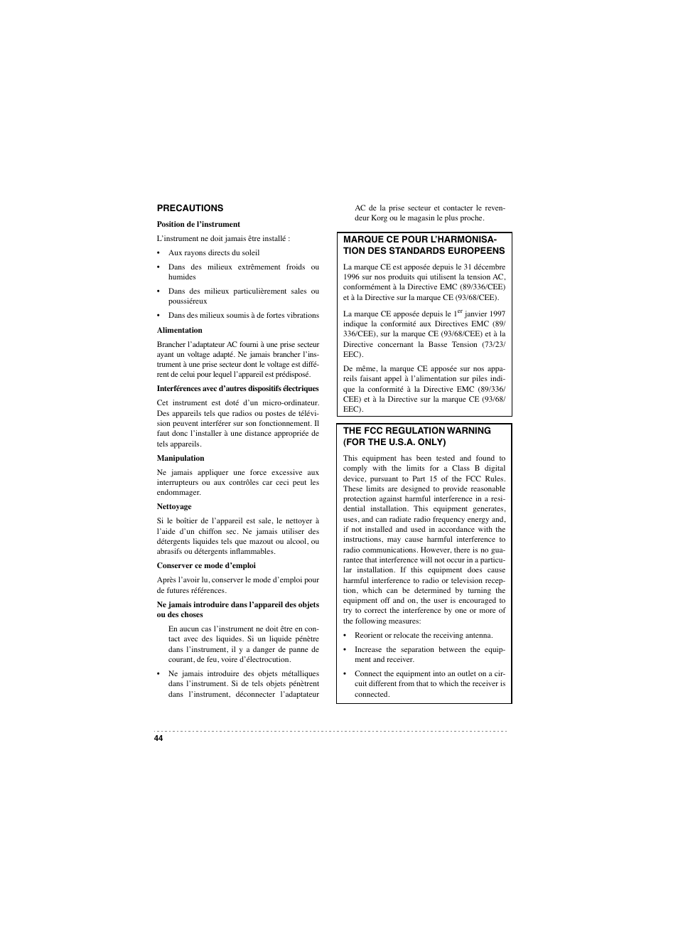 KORG SP 250 User Manual | Page 46 / 184