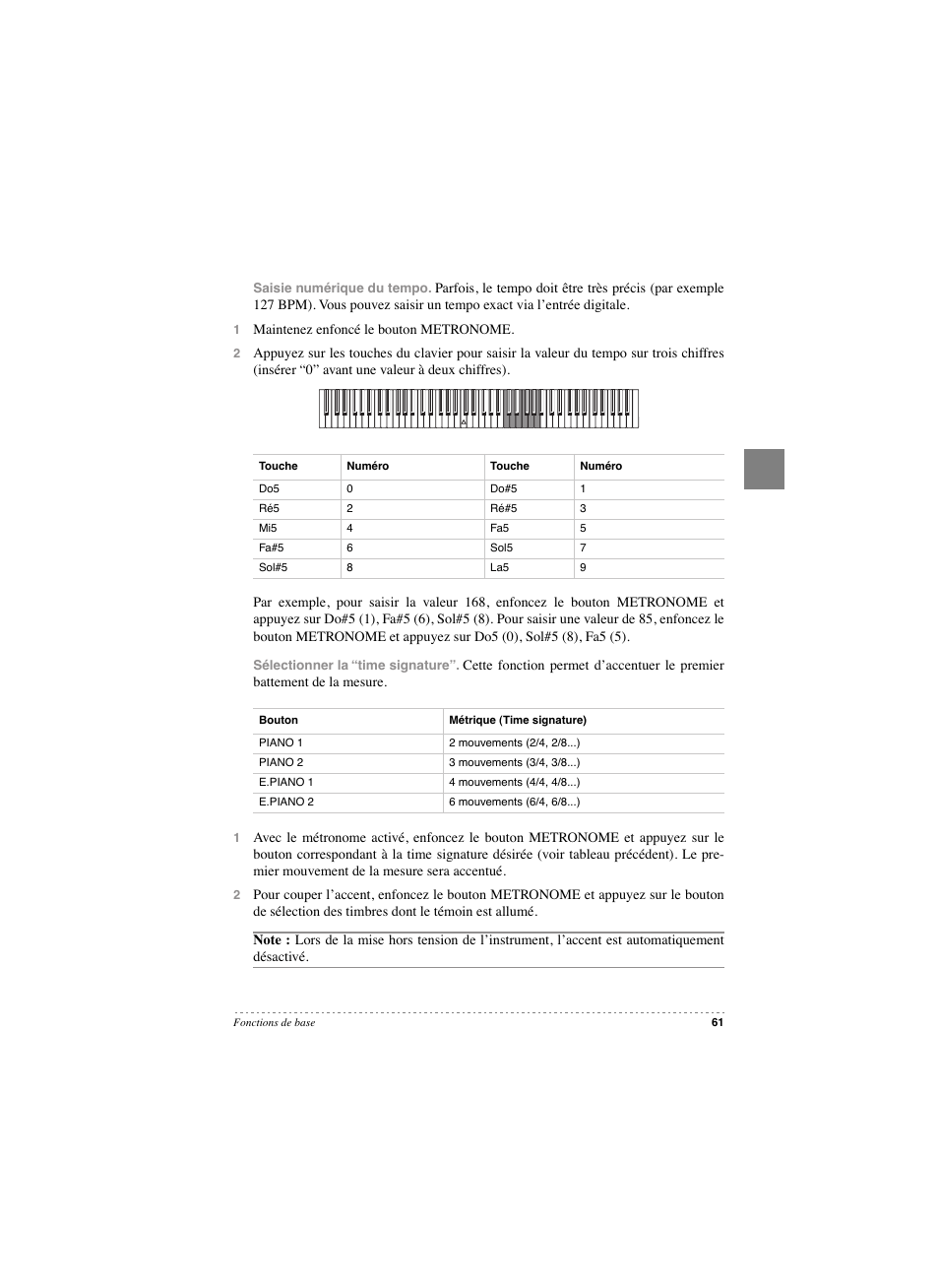 KORG SP 250 User Manual | Page 63 / 184