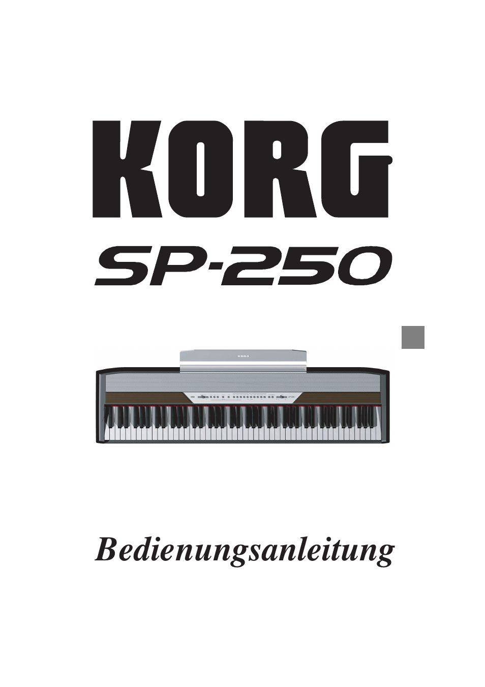 Deutsch | KORG SP 250 User Manual | Page 89 / 184