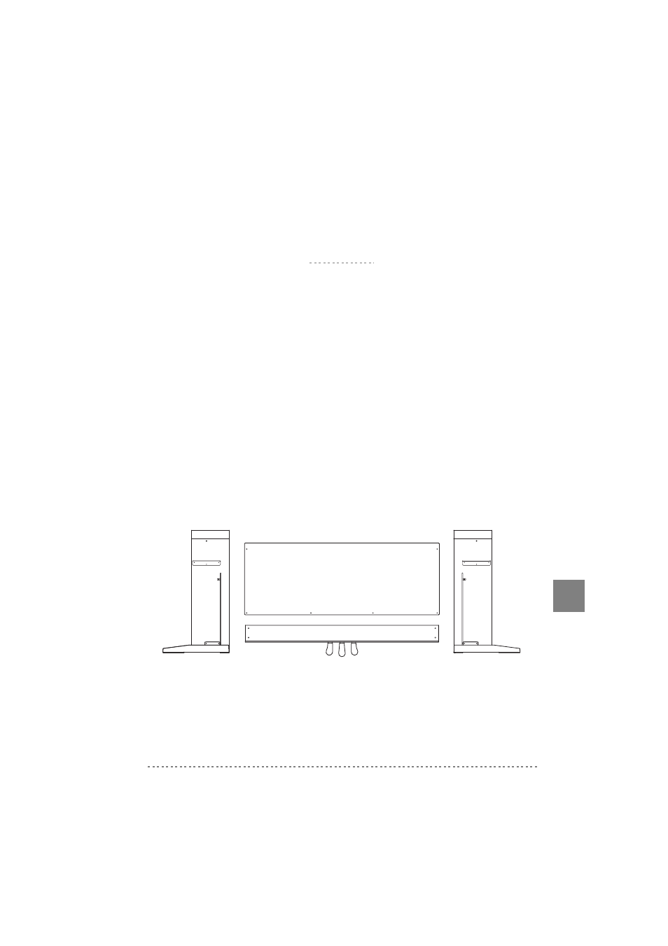 Assemblaggio del supporto, Avvertenze, Procedura di assemblaggio | Avvertenze procedura di assemblaggio | KORG C-320 User Manual | Page 169 / 189