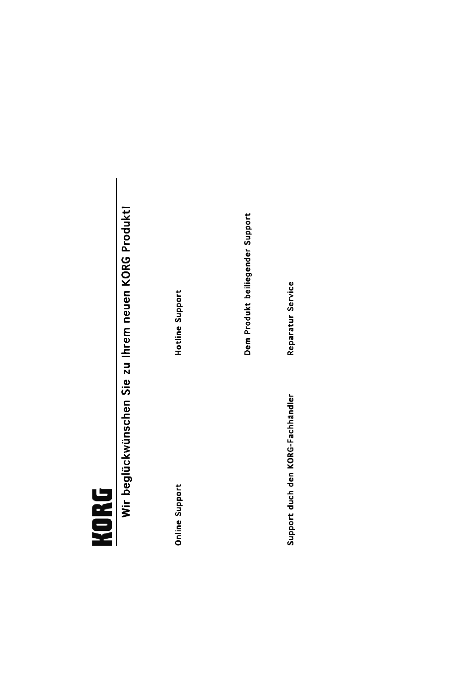 Care-card | KORG C-320 User Manual | Page 182 / 189