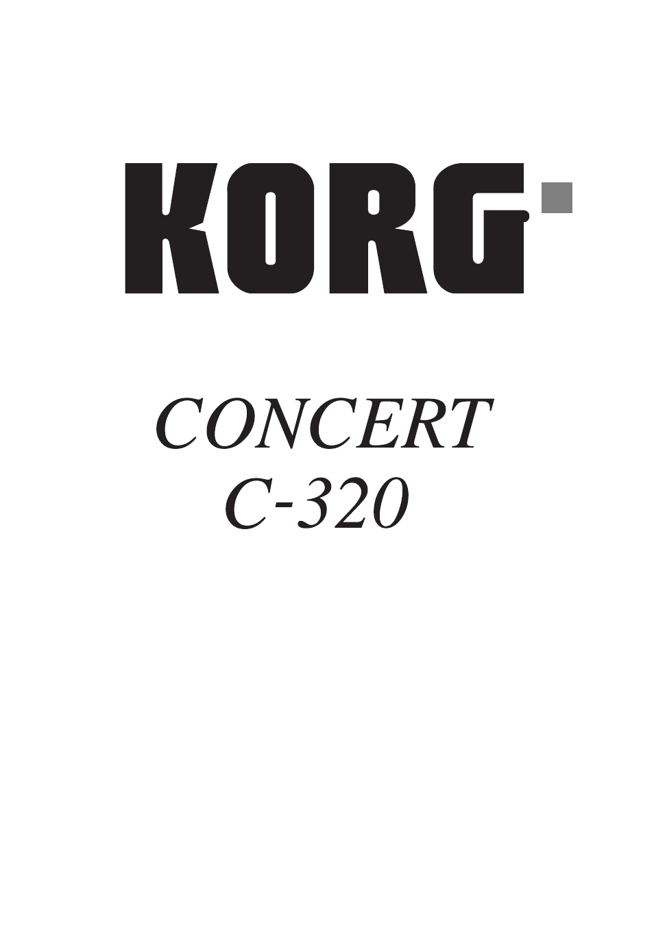 English | KORG C-320 User Manual | Page 5 / 189