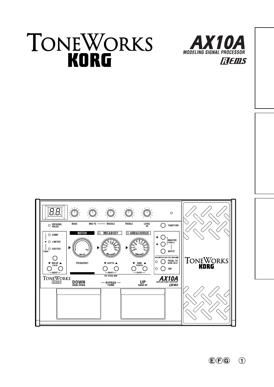 KORG AX10A User Manual | 39 pages