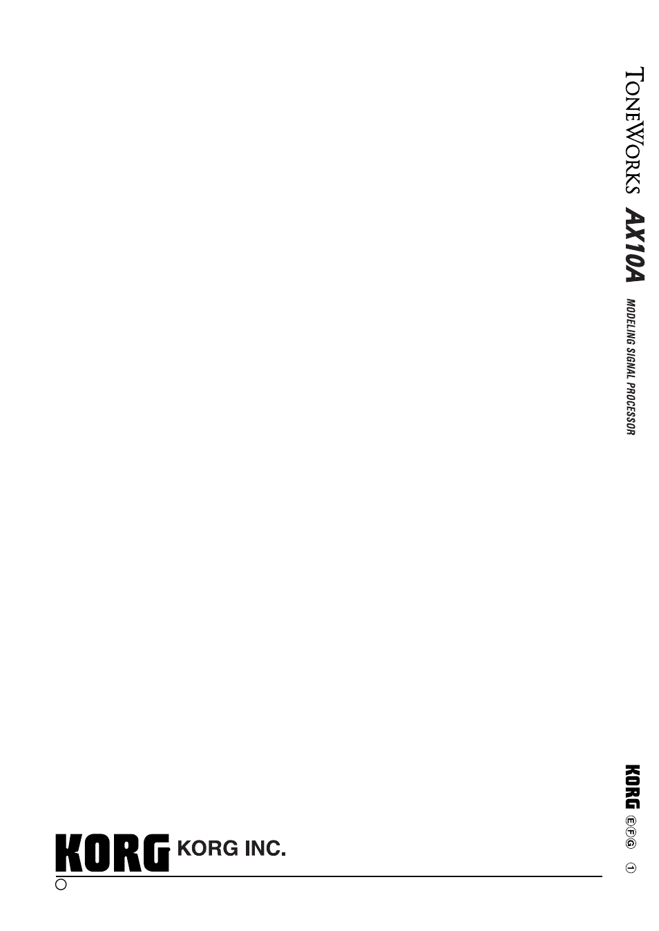 KORG AX10A User Manual | Page 39 / 39