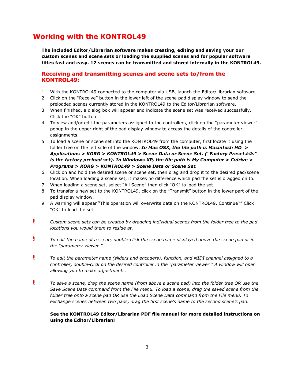 KORG KONTROL49 User Manual | Page 3 / 4