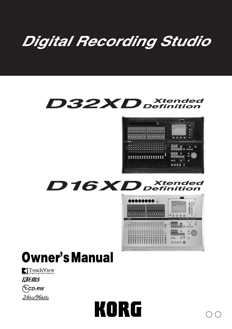 KORG XTENDED DEFINITION D32XD User Manual | 208 pages
