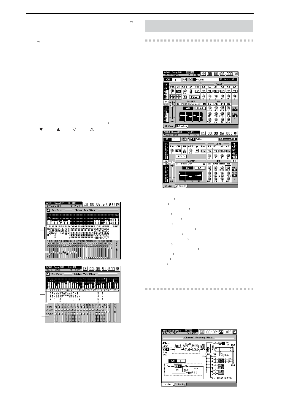 Ch view, 1. ch view, 2. channel routing view | 1. ch view 2-2. channel routing view | KORG XTENDED DEFINITION D32XD User Manual | Page 108 / 208