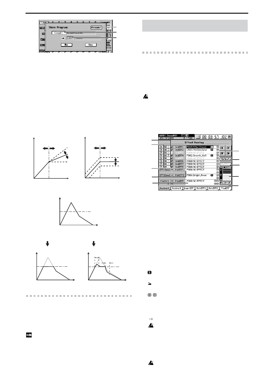 3g-2. analog compressor 9–16, Effect, D32xd | 1. routing a | KORG XTENDED DEFINITION D32XD User Manual | Page 126 / 208