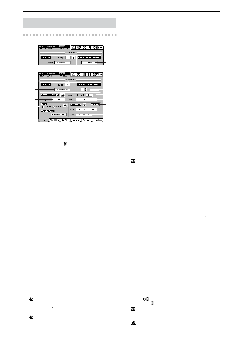 System, 1. control, D32xd | P.126), Playback | KORG XTENDED DEFINITION D32XD User Manual | Page 136 / 208