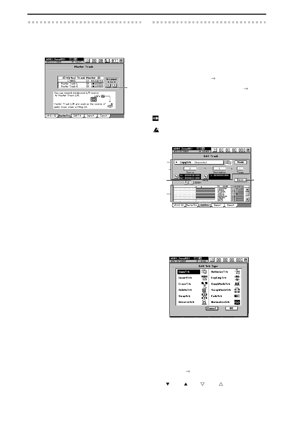 2. master track, 3. edit track, 2. master track 10-3. edit track | KORG XTENDED DEFINITION D32XD User Manual | Page 148 / 208