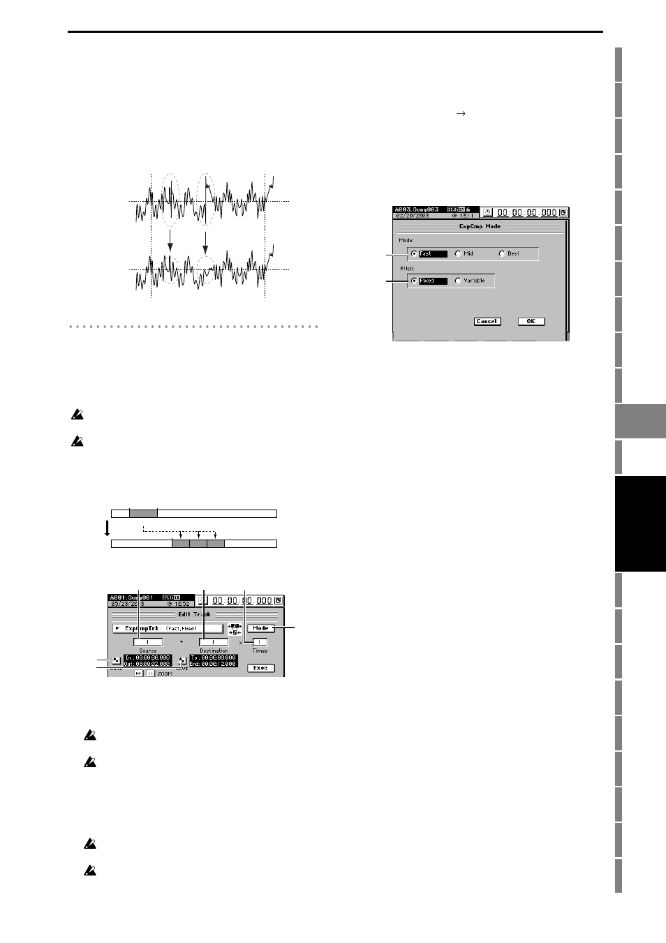 Value slightly, P.143), Expcmp- trk | P.143) a5, Reference | KORG XTENDED DEFINITION D32XD User Manual | Page 153 / 208