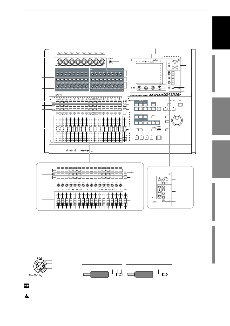 Parts and their function, Top panel, D16xd | KORG XTENDED DEFINITION D32XD User Manual | Page 17 / 208