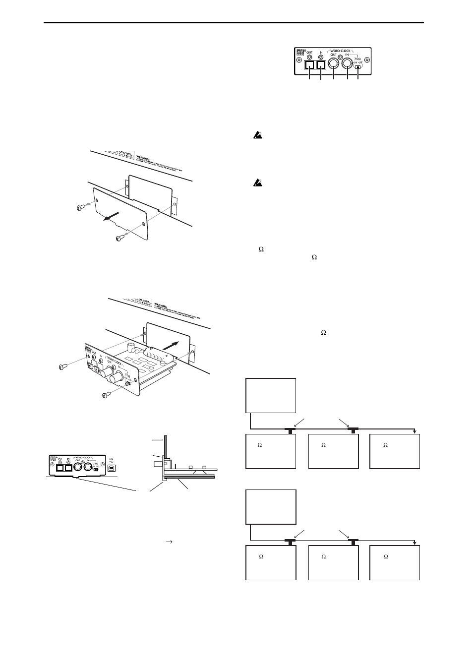 Installing the adat i/o board (dib-8), P.178), Efer to “parts of the dib-8 and their functions | The optional adat i/o board must be installed, Installation procedure, Parts of the dib-8 and their functions | KORG XTENDED DEFINITION D32XD User Manual | Page 188 / 208