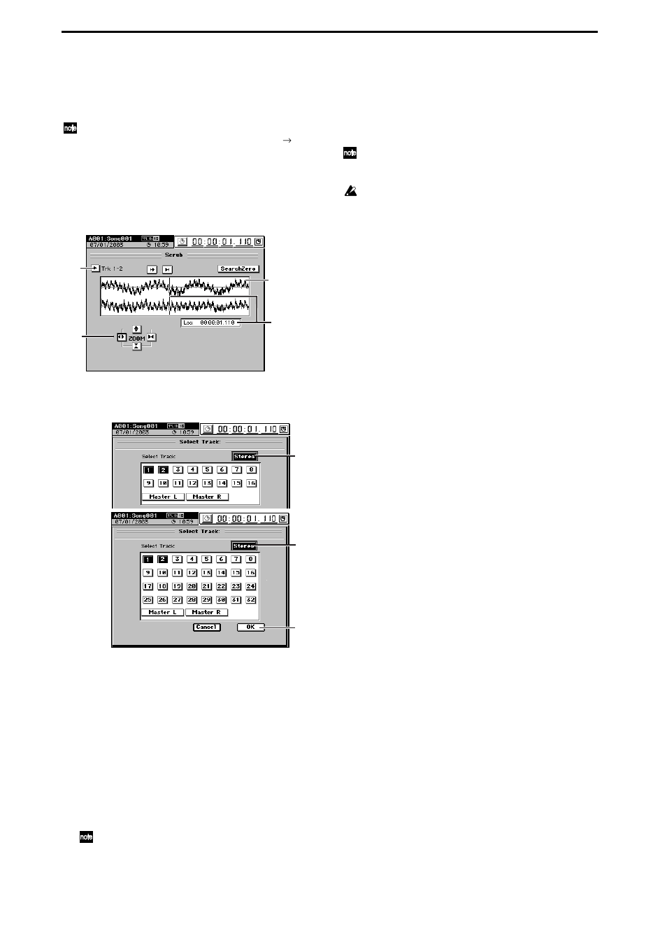 3. finding a precise location (scrub), Finding a zero-cross point, P.40, 148) | P.40), 40 2-3. finding a precise location (scrub) | KORG XTENDED DEFINITION D32XD User Manual | Page 50 / 208