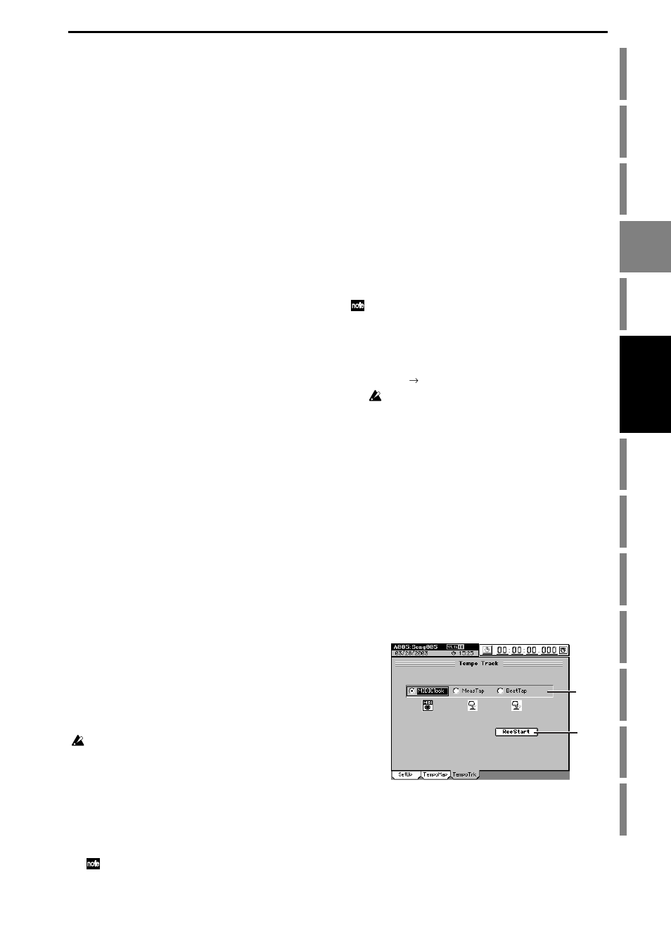 Overwriting a tempo map event, Deleting a tempo map, Tempo track | Operation | KORG XTENDED DEFINITION D32XD User Manual | Page 73 / 208