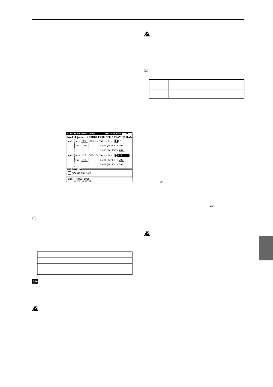 A wide range of possibilities, P.107, P.107, 1 | Ce, for a wide range of possibilities, 107 audio input effect settings, Routing | KORG TRITON Extreme music workstation/sampler User Manual | Page 111 / 148