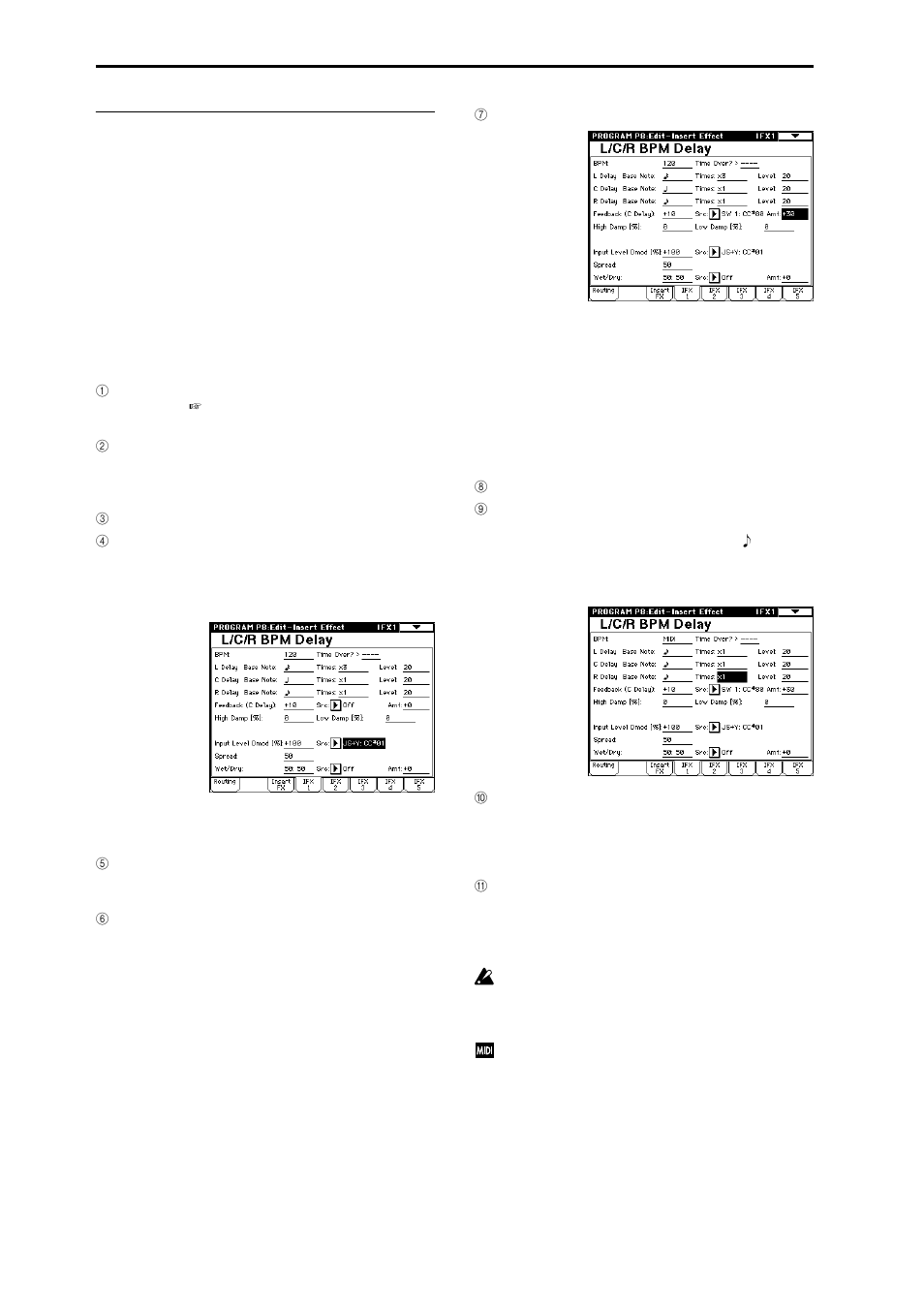 108 about dynamic modulation (dmod) | KORG TRITON Extreme music workstation/sampler User Manual | Page 112 / 148