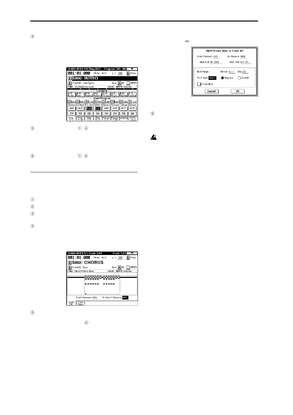 Changing the key (transposing/ modulating) | KORG TRITON Extreme music workstation/sampler User Manual | Page 56 / 148