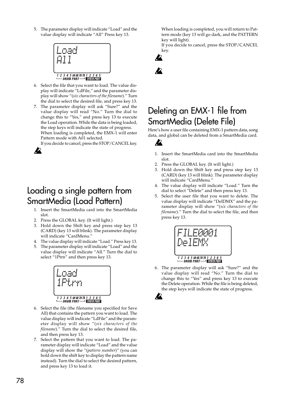 KORG EMX-1 User Manual | Page 78 / 99