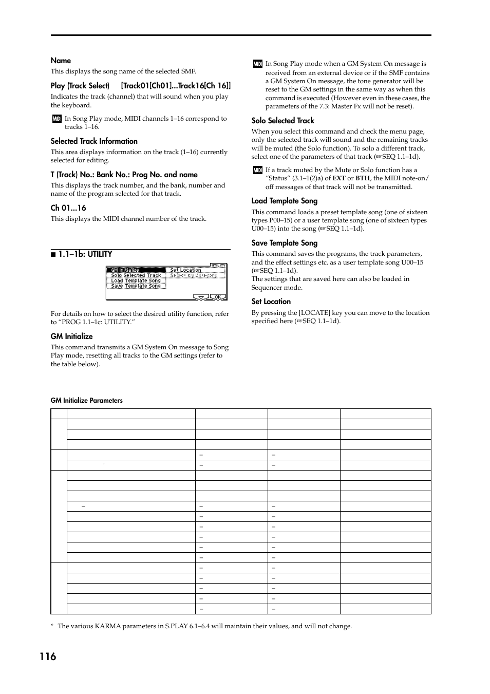 N 1.1–1b: utility | KORG TRITON STUDIO music workstation User Manual | Page 126 / 305