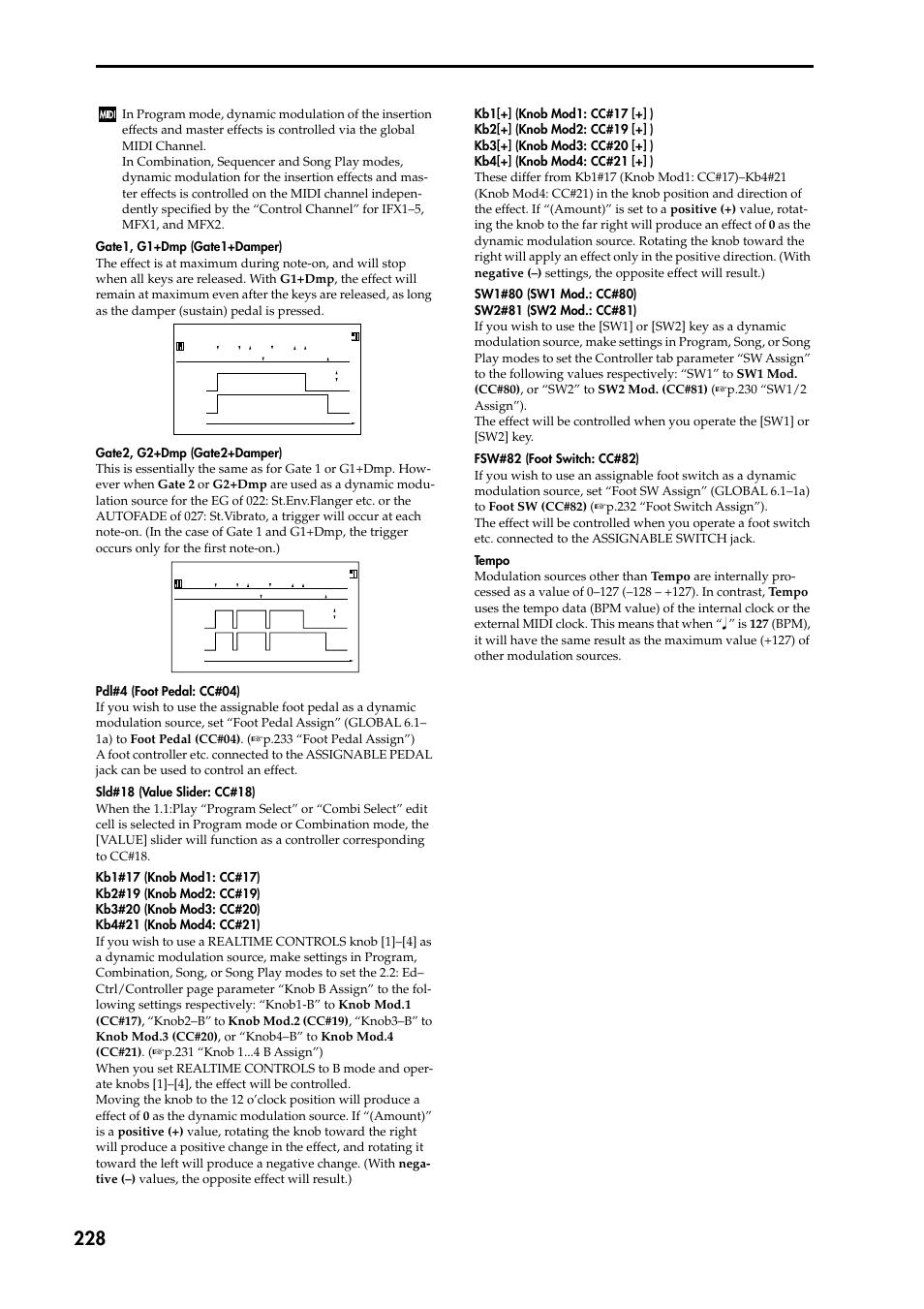 P.228) | KORG TRITON STUDIO music workstation User Manual | Page 238 / 305